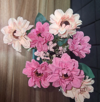 🌸 ramo de 7 flores artificiales un detalle que perdura en el tiempo 🌸